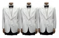 Ref. 04501 - Blazer s/Forro, Tipo Smoking, em Branco